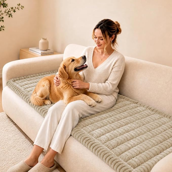 BIETYONE Couch Cover for Dogs, Washable Non Slip Sofa Protector for Pets | Washable, Non Slip, Soft Fabric, Pet Friendly, Protects Against Pet Fur, Dirt & Messes, Sofa Furniture Protector - Image 3
