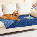 Smiry Waterproof Reversible Pet Couch Covers for Dogs | Pet Friendly, Soft Fabric, Washable Sofa Furniture Protector for Dogs Cat Kids, Checkered (30"x70", Navy/Blue) by Smiry