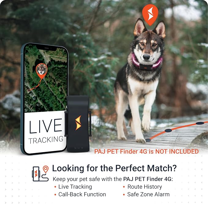 PAJ Light LED Dog Collar for Medium & Large Dogs | USB Rechargeable - Waterproof - 7 Light Colors - Flash Mode - Cut-to-Fit Length - Image 9
