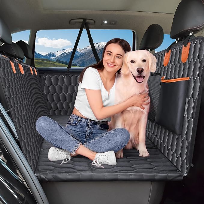 Chumajor L Back Seat Extender for Dogs,Hard Bottom,Waterproof,400 lb,Black | Dog Hammock for Car Fits Most Cars & SUVs with Foldable Design, Non-Slip Base and Easy Installation - Image 9