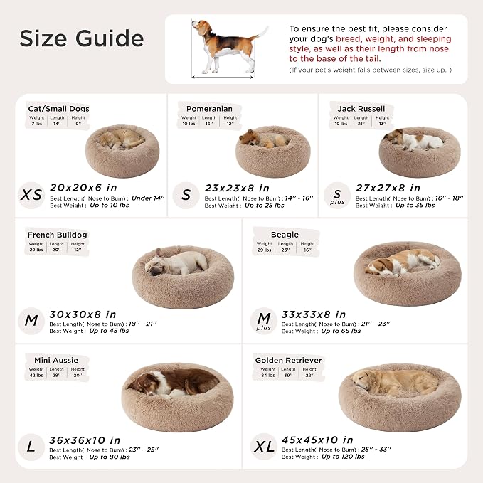 Bedsure Calming Cat Beds Donut Round Washable Kitten Bed,20 inches | Fluffy Faux Fur Cuddler,Anti-Slip Bottom,Anti-Anxiety,Deep Sleeping for Cats&Small Pets Up to 15 Lbs,Pale Grey - Image 7