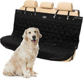 PetSafe Happy Ride Quilted Dog Car Seat Cover, Bench, Black | Seat Cover for Back Seat, Scratch-Resistant, Adjustable Straps and Elastic Panels, Machine Washable, Seatbelt Access Zippers by PetSafe