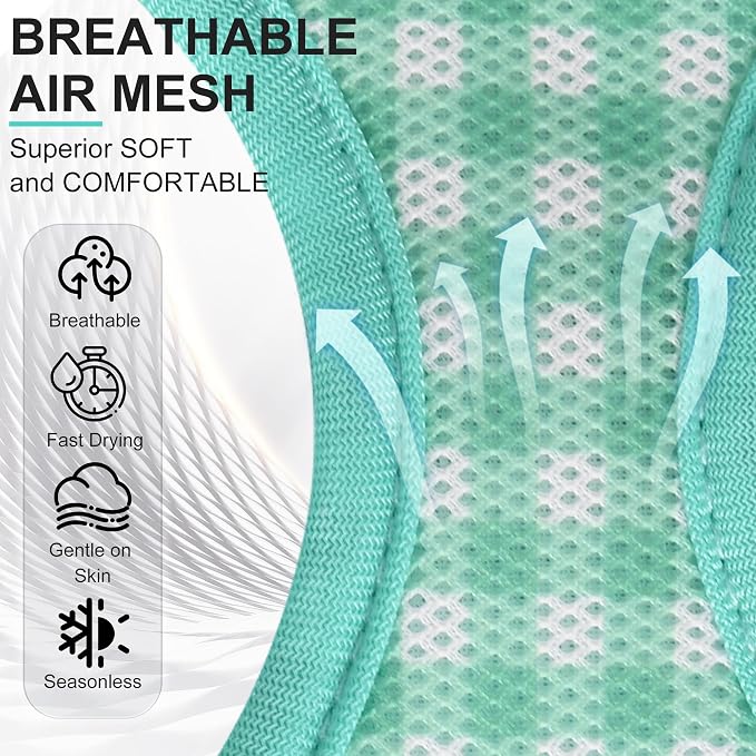 AIITLE Step in Small Dog Harness and Leash Set, Pet Vest, Turquoise XS | Breathable Mesh, Adjustable Fit, No-Pull Reflective Design, Escape Proof, for Small-Medium Dogs, Outdoor Walking, Running - Image 5