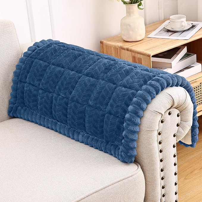 Smiry Couch Cover for Dogs, Non Slip Fuzzy Pet Sofa Arm Covers Washable | Sofa Slipcovers for Armrest & Backrest, Soft Thick Furniture Protector for Cats Dogs, Against Fur, Dirt (27.6"x27.6") by Smiry
