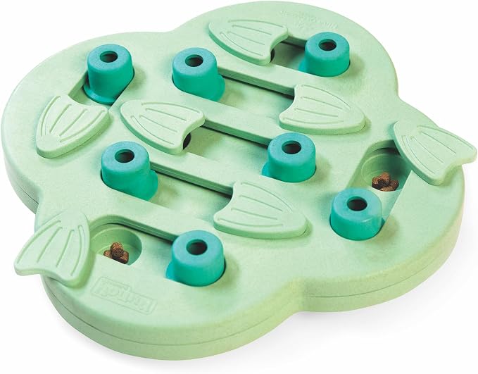 Outward Hound Nina Ottosson Puppy Hide N' Slide Dog Toy Treat Puzzle, 11.6" | Level 2 Intermediate, 14 Hidden Treat Compartments, Holds 1/4 Cup Kibble or Treats, Easy Clean, No BPA, Enrichment, Puppies by OutwardHound