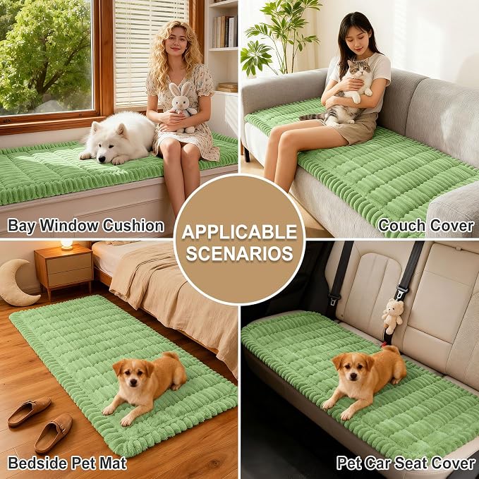 hyha Couch Cover for Dogs, Washable Non Slip Plush Flannel Sofa Protector | Thick Flannel, Anti-Slip Backing, Pet Hair & Scratch Protection, Fits Sofa & Loveseat (27.6" x 59") - Image 4