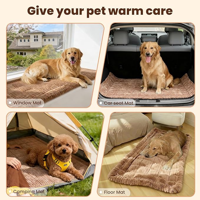Couch Cover for Dogs Washable, Non-Slip Pet Couch Covers for Sofa, Fuzzy Dog Couch Cover Blanket, Thick, Soft, Plush Couch Cushion Covers for Sofa Protector (Coffee, 23.6" x 47.2"/60 x 120cm) - Image 5