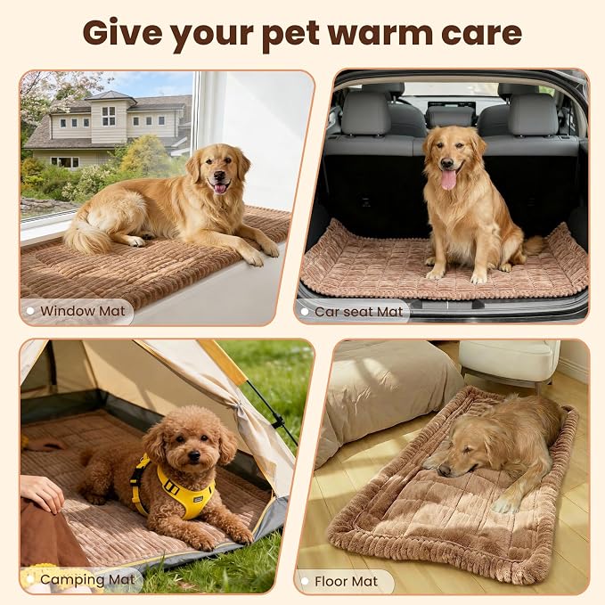 Couch Cover for Dogs Washable, Non-Slip Pet Couch Covers for Sofa, Fuzzy Dog Couch Cover Blanket Thick, Soft, Plush for Furniture Protector (Coffee, 27.6" x 47.2"/70 x 120cm) - Image 5