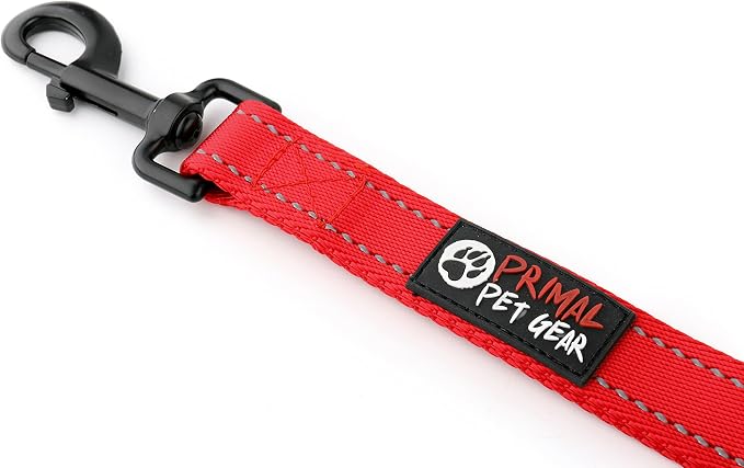 Dog Leash 6ft Long,Traffic Padded Two Handle,Heavy Duty,Reflective Double Handles Lead for Control Safety Training,Leashes for Large Dogs or Medium Dogs,Dual Handles Leads(Red) - Image 8