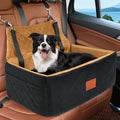 NEEZUKAR Dog Car Seat for Large Medium Size Dogs, Pet Car Seat Under 55 lbs | Thick Cushion, Detachable Washable Dog Booster Seat for 2 Small Dogs, Travel Dog Car Bed with Storage Pockets, 2 Safety Belts by NEEZUKAR