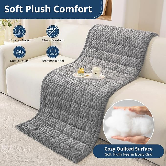 OstepDecor Couch Cover for Dogs, Washable Non Slip Sofa Cover for Pets | Soft Couch Covers for Sofa, Loveseat and Sectional, Furniture Protector Against Pet Hair & Dirt (27.6" x 70.9", Grey) - Image 6