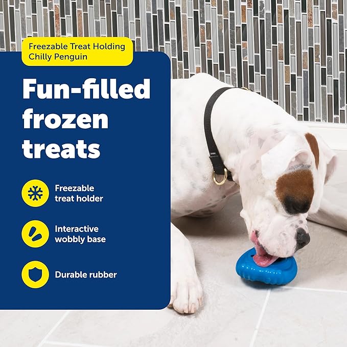 PetSafe Chilly Penguin-Freezable Dog Toy for Small Dogs-Fill and Freeze-Frozen Dog Toy to Fill with Treats-French Vanilla Scented-Interactive Pet Puzzle for Boredom or Separation Anxiety,(Pack of 2) - Image 2