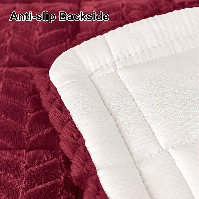 Smiry Couch Cover for Dogs, Non Slip Fuzzy Pet Sofa Covers Washable | Sofa Slipcovers for 3 Cushion Couch, Soft Thick Furniture Protector for Cats Dogs, Against Fur, Dirt, Scratch (35.4"x70.9") - Image 6