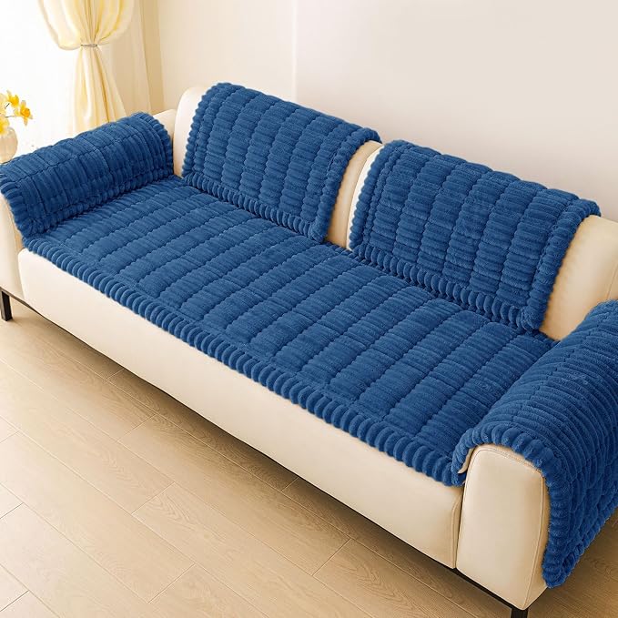 hyha Couch Cover for Dogs, Washable Non Slip Plush Flannel Sofa Protector | Thick Flannel, Anti-Slip Backing, Pet Hair & Scratch Protection, Fits Sofa & Loveseat (35.4" x 82.7") - Image 9