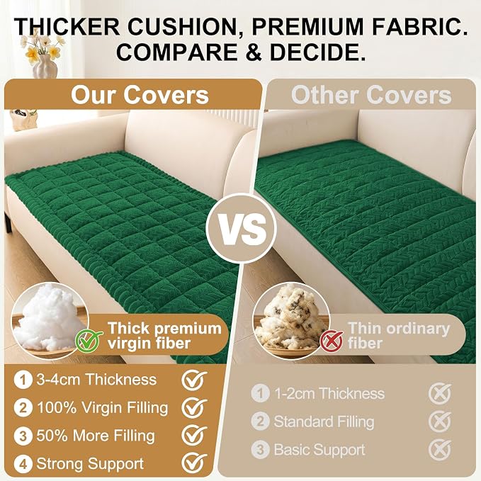 Smiry Couch Cover for Dogs, Non Slip Fuzzy Pet Sofa Covers Washable | Sofa Slipcovers for 2-3 Cushion Couch, Soft Thick Furniture Protector for Cats Dogs, Against Fur, Dirt, Scratch (35.4"x63") - Image 5