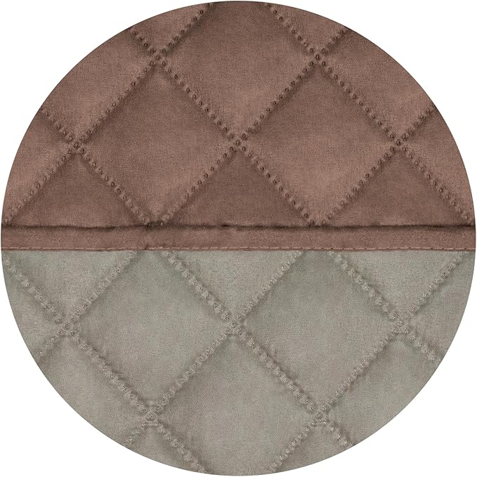 PureFit Reversible Quilted Couch Covers for Dogs Loveseat Sofa Cover 54" | Brown/Beige, Water Resistant Couch Protector, Washable Pet Couch Cover with Non Slip and Elastic Straps For Kids - Image 5