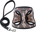 Dog Harness with Leash Set, Step-in Adjustable Puppy Pet Vest, Camo Set M | Lightweight Breathable Air Mesh, Night Safety Reflective, No Pull Puppy Vest Harnesses for Small Medium Large Dogs, Cats by BOOMIBOO