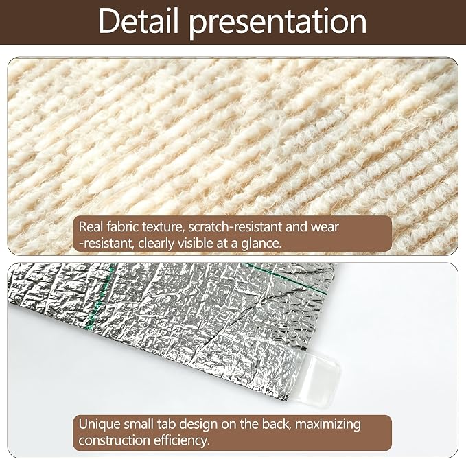 4Pcs Khaki Cat Scratch Protector,11.8"x15.8" 4mm Scratch Pad for Cats | Trimable Cat Scratchers for Indoor Cats, Easy Peel Tab Self-Adhesive Guards for Couch Sofa Wall Cat Tree & Cat Wall Furniture - Image 5