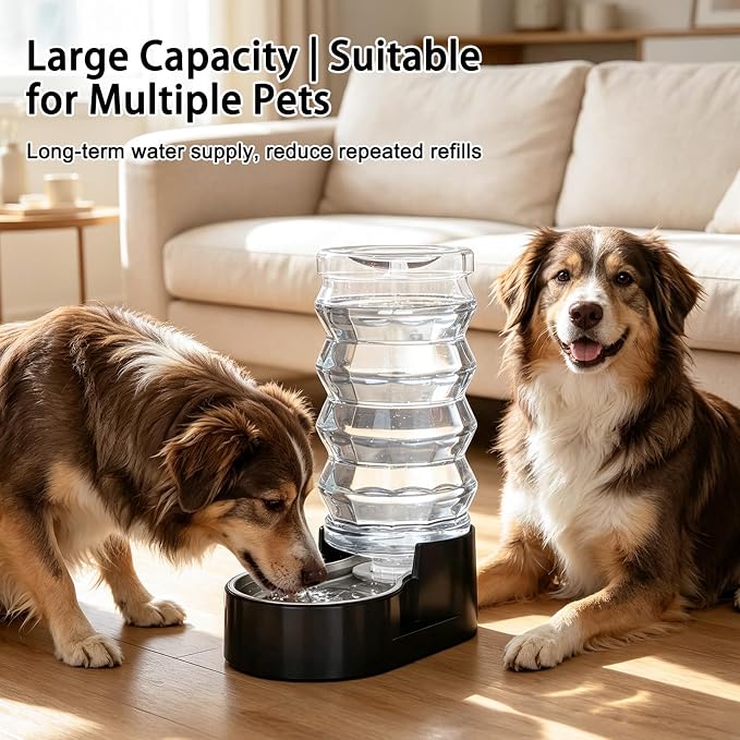 RIZZARI 9L Filtered Dog Water Dispenser: Large Capacity Multi Pet Solution | No Power Needed/Dishwasher-Safe/BPA-Free/Spill-Resistant/ For Multi-Dog Homes/Garage/Balcony - Image 7