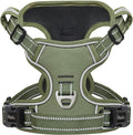 HEELE Dog Harness, Dog Harness for Small Medium Large Dogs No Pull Adjustable Padded Reflective Harness with Handle for Walking Training, Green, XS | Reflective Front Clip Vest with Control Handle, No Choke, Adjustable 2 Metal Rings for Outdoor Walking... by HEELE
