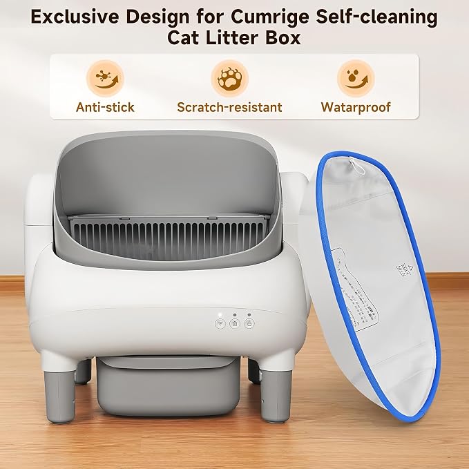Open Type Automatic Cat Litter Box Accessory Mat Replacement Waterproof Pad | Waterproof leakproof anti-stick scratch resistant flexible liner for self-cleaning cat litter box - Image 5