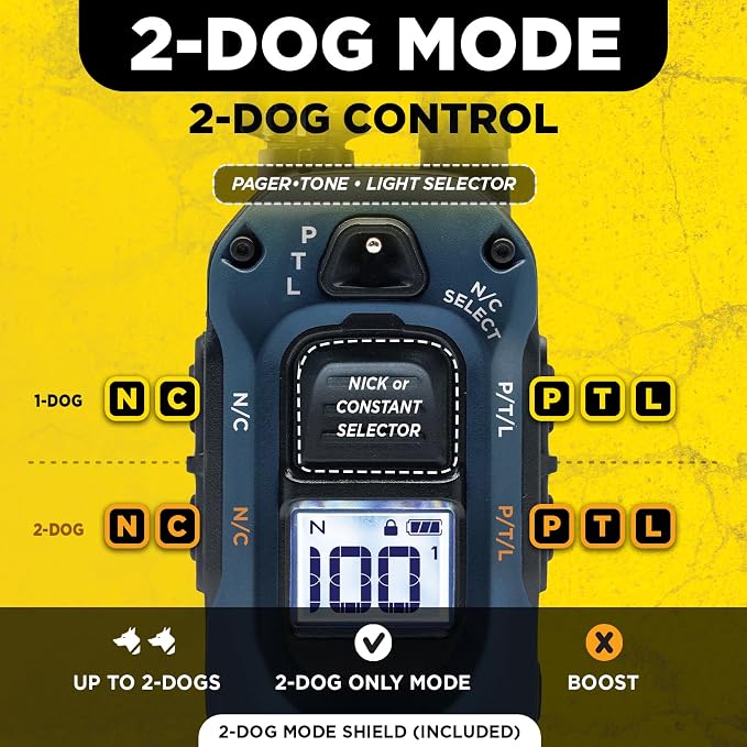 Dogtra 280X PRO E-Collar with Remote [New Edition] 3 Configurable Layout Modes, 12% Slimmer, 1/2 Mile Range, 100 Levels Precise Control, Waterproof, LED Light, Boost, XPP Vibration, Safety Lock & Tone - Image 8