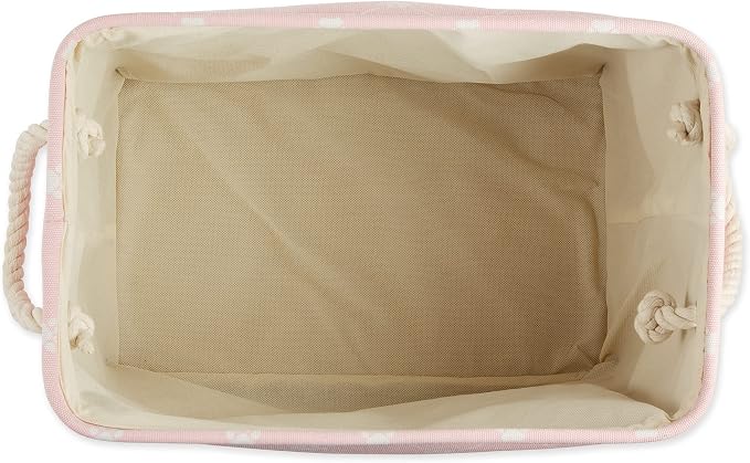 Bone Dry Pet Storage Paw and Bone, Trellis Collection, Medium Rectangle, 16x10x12, Pink - Image 2