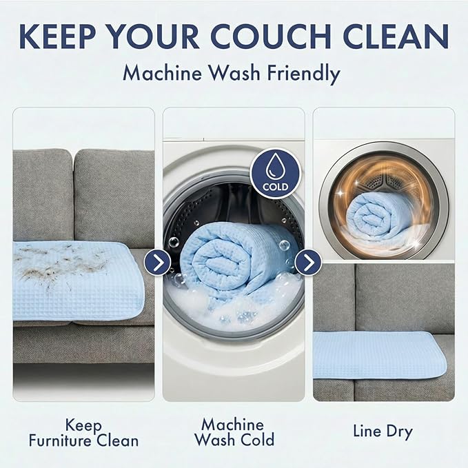 Spark Paws Cooling Couch Cover Dog Bed, Furniture Protector Mat | Non-Toxic Washable Pet Cooling Pad for Large, Medium and Small Dogs - Image 6