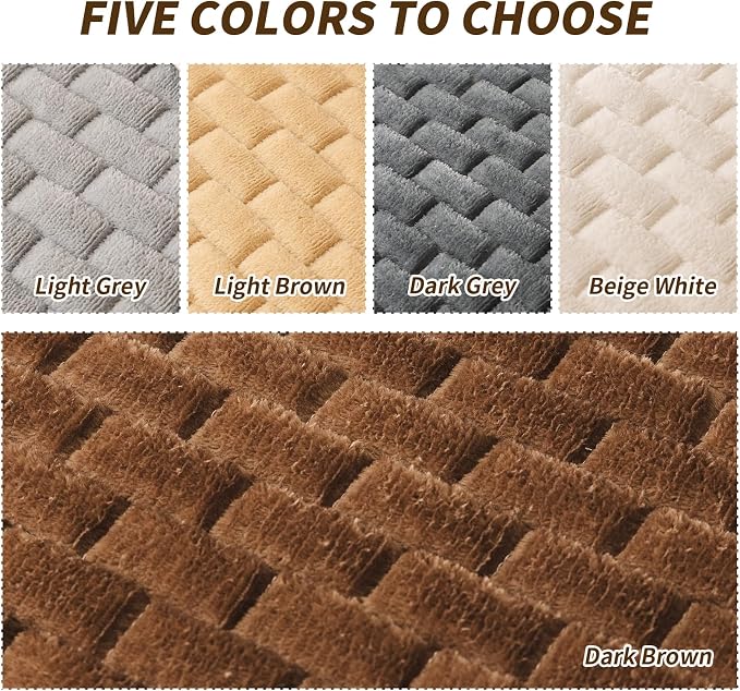 Couch Covers for Dogs Washable, Velvet Dog Couch Cover Protector, Fuzzy Plush Pet Sofa Cover for Backrest Armrest, Sofa Covers for Pets(1,Dark Brown,27.6"x27.6",Single Seater) - Image 4