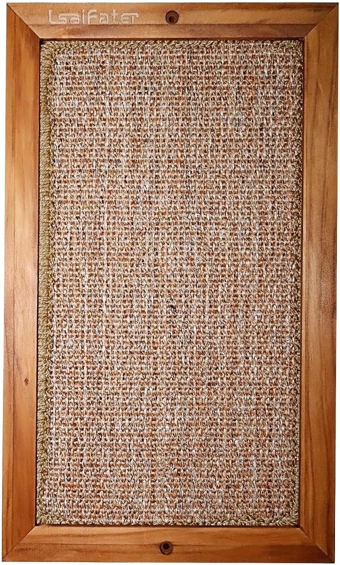 Large Cat Scratching Post for Indoor Cats - Wooden Sisal Cat Wall Scratcher, Vertical Floor or Wall Mounted Cat Scratch Pad, Furniture Protector for Adult Cats & Kittens - Image 5