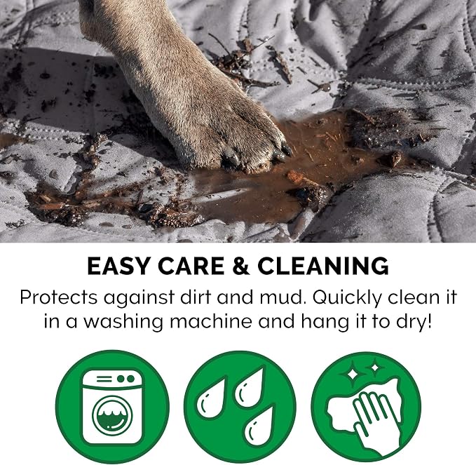 Furhaven Waterproof & Non-Slip Queen Size Mattress Cover Protector for Dogs & Cats, Washable, For Beds, Couches, & Car Seats - Quilted Twill Blanket Mattress Cover - Gray, Large/Queen Size - Image 10