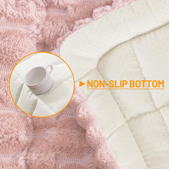 Smiry Non Slip Couch Covers for Dogs, Scratch Resistant Pet Sofa Protector | Machine Washable Soft Fuzzy Thick Furniture Cover for Sofa Loveseat Sectional Large Dogs, Dusty Rose, 27.6" x 47" - Image 11