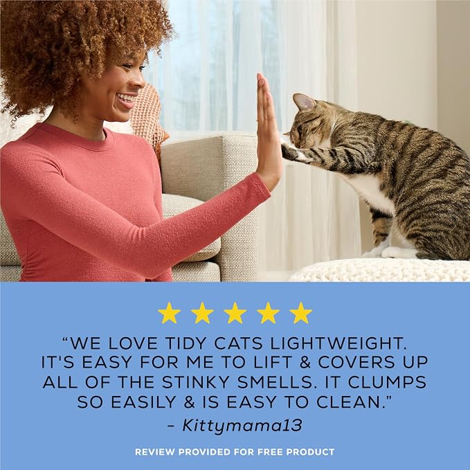 Purina Tidy Cats Lightweight Free and Clean Unscented Multi-Cat Clumping Cat Litter, Odor Control, Low Dust, 12 lb. Box - Image 8