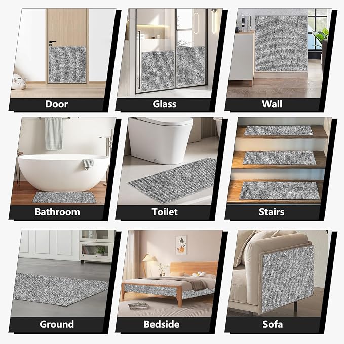 Cat Scratch Couch Furniture Protector,Trimmable Self-Adhesive Cats Claws Scratch Pads, Sisal DIY Climbing Couch Protector for Scratch Post Cat Tree Replacement Indoor(Light Gray, 78.7"x15.8") - Image 9