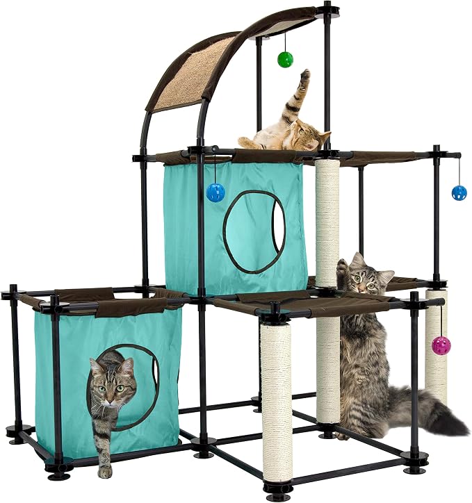 Kitty City Claw Indoor Mega Kit Cat Furniture, Corrugate Cat Scratcher, Cat Bed by KittyCity