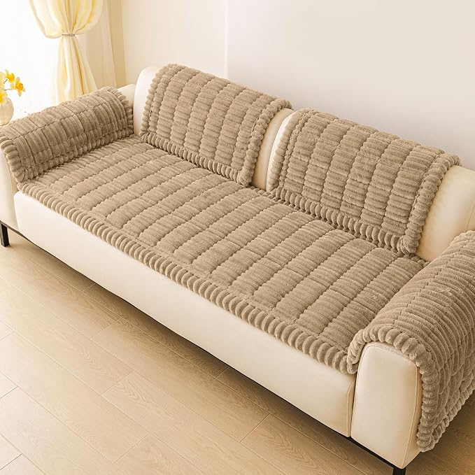 hyha Couch Cover for Dogs, Washable Non Slip Plush Flannel Sofa Protector | Thick Flannel, Anti-Slip Backing, Pet Hair & Scratch Protection, Fits Sofa & Loveseat (35.4" x 70.9") - Image 9