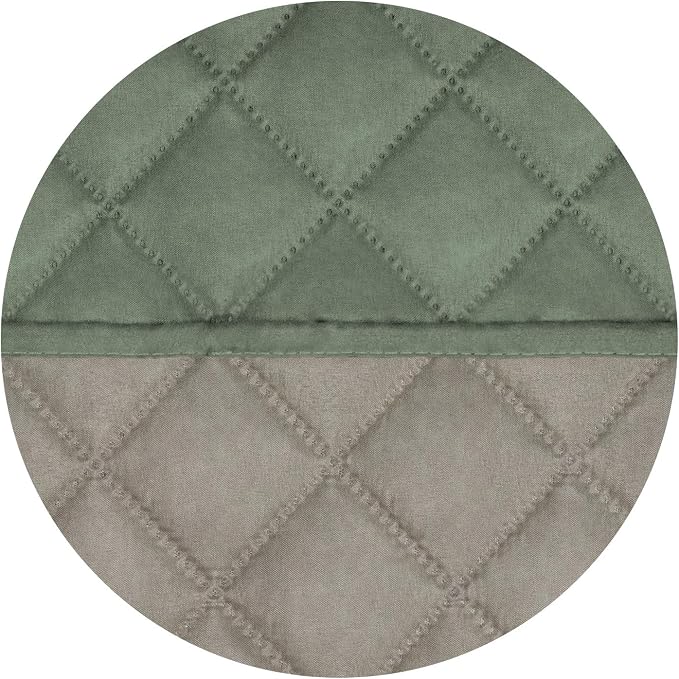 PureFit Reversible Chair Sofa Cover Dog Couch Covers for Sofa, 25.5 in | Greyish Green/Beige, Water Resistant Couch Protector, Washable Pet Couch Cover with Non Slip and Elastic Straps For Kids - Image 5