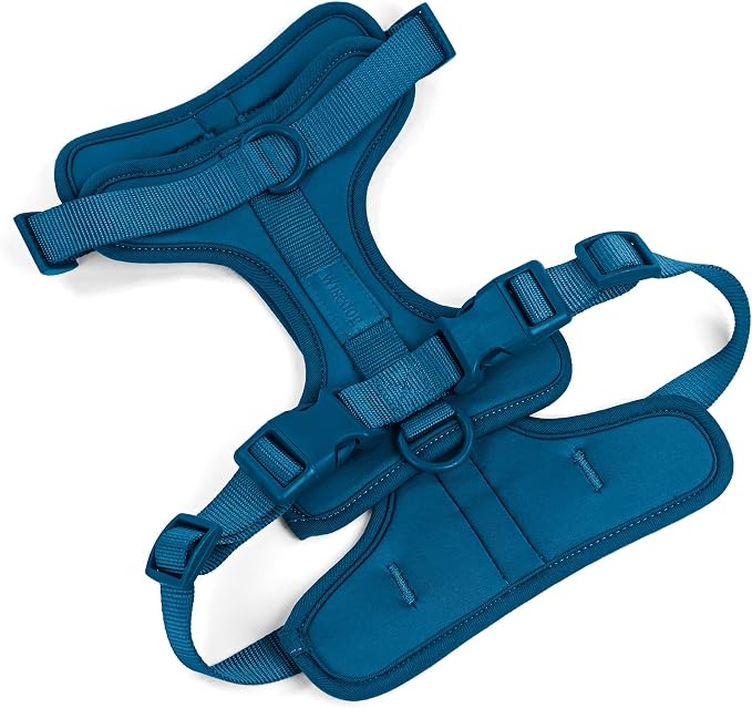 Wisedog Lightweight No Pull Dog Harness, Navy, X-Small | Air Mesh, 3 Clips, Adjustable, No Choke Design, Ideal for Walking Training by WisedogPetSupplies