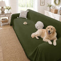 Chenille Couch Cover for Dogs Washable Boho Throw Blanket Washable | 71"×150",Grass Green, Soft Chenille, Tassel Design, Pet Friendly, Furniture Protector, for Couch, Sofa, Bed, Living Room by YSTELLAA