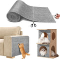 Cat Scratch Mat for Couch, 78.7x15.8 in Self-Adhesive | DIY Climb Cat Scratch Carpet, Trimmable Pads for Tree Post, Couch Furniture Wall Door Protector, with Pins & Tape, Light Grey by SEPAZON