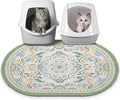 Bienbee Cat Litter Mat, 33" x 22" Dense Trapping Mesh for Litter Boxes | Litter Box Mat with PVC Mesh, Waterproof &Urineproof, Non-Slip Grip, Soft On Kitty Paws and Easy to Clean to Protect Floor by Bienbee
