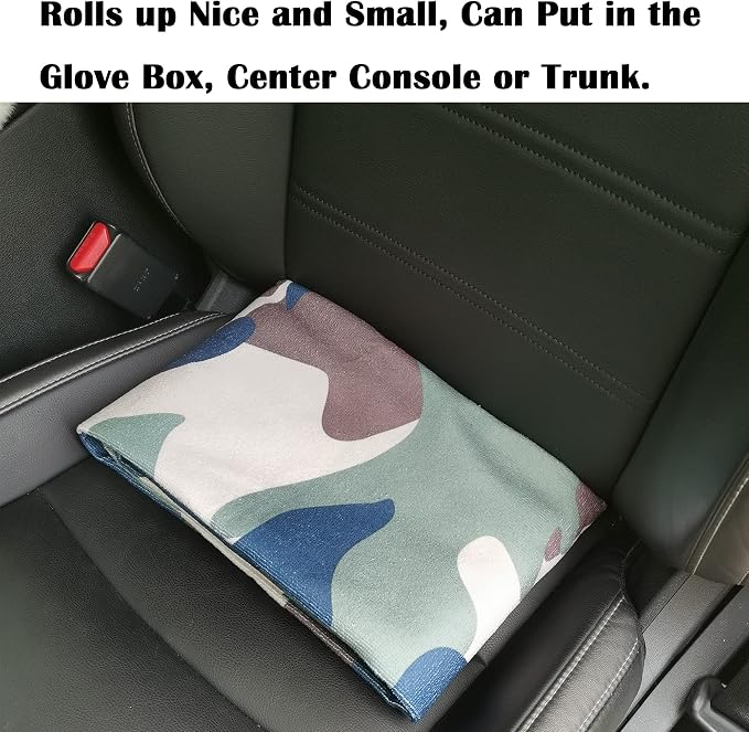 Car Seat Cover Protector Front Seats,for Gym Workout,Running,Swimming,Beach and Hiking,Waterproof Sweat Towel Bucket Seat Covers for Cars SUV Trucks (Camouflage, 2Pcs) - Image 7