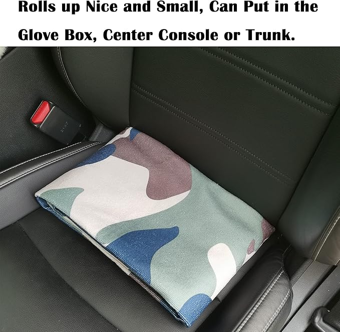 Car Seat Cover Protector Front Seats,for Gym Workout,Running,Swimming,Beach and Hiking,Waterproof Sweat Towel Bucket Seat Covers for Cars SUV Trucks (Camouflage, 1Pcs) - Image 7
