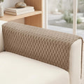 Foxdecor Couch Arm Covers for Sofa Arm Chair Covers Set of 2 | Sofa Arm Covers Cat Scratch Resistant Couch Protectors, Washable Armrest Cover Furniture Arm Covers, Brown 28x28 in by Unknown