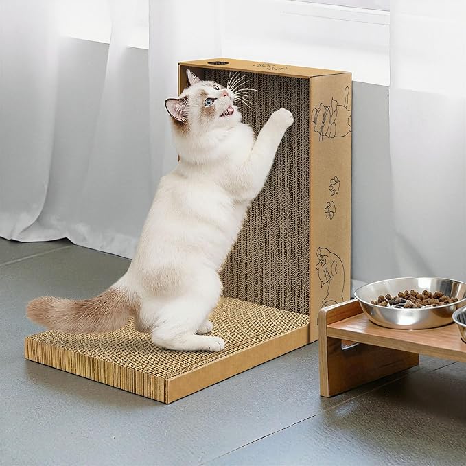 Cat Scratcher, 10 Packs in 1 Cardboard Box Cat Scratching Pad for Indoor Cats and Kitten, Cat Scratch Pad to Protect Furniture, Large Size - Image 7