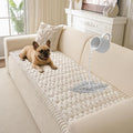 Couch Cover for Dogs Washable, Non Slip Soft Cozy Waterproof Beige | Pet Friendly, Fuzzy Durable Plush Thick Slipcovers for 3 Cushion Sofa Cover Protector Mat Bed Furniture Couches 27.6"x59.06" by CoSofSLIP