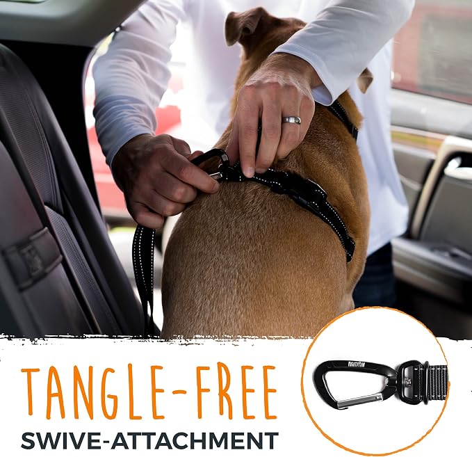 Mighty Paw Dog Seat Belt For Car - LATCH Compatible Adjustable Dog Seatbelt Harness for Small, Medium and Large Pets. Distraction Free Driving, Heavy-Duty Design with Aviation Grade Aluminum Carabiner - Image 8