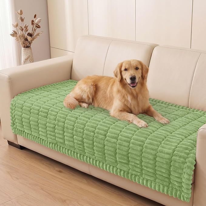 Smiry Couch Cover for Dogs, Non Slip Washable Sofa Protector for Pets | Soft Furniture Cover for Leather & Fabric Couches, Cozy Protect Against Fur, Dirt & Messes, Pet Friendly, 35.4"x63" by Smiry
