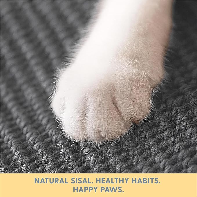 The Cat Ladies Cat Scratch Furniture Protector - 2-in-1 Side Anti Scratch Couch Protector - Adjustable Furniture Protectors from Cats Scratching - Sisal Couch Corner Guard Scratcher - Dark Grey - Image 3