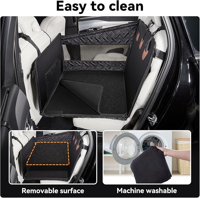 TKYZ Dog Car Seats for Large Medium Dogs Car Seat Cover,Puppy Pet Carseats(Black, Large Dog) - Image 4
